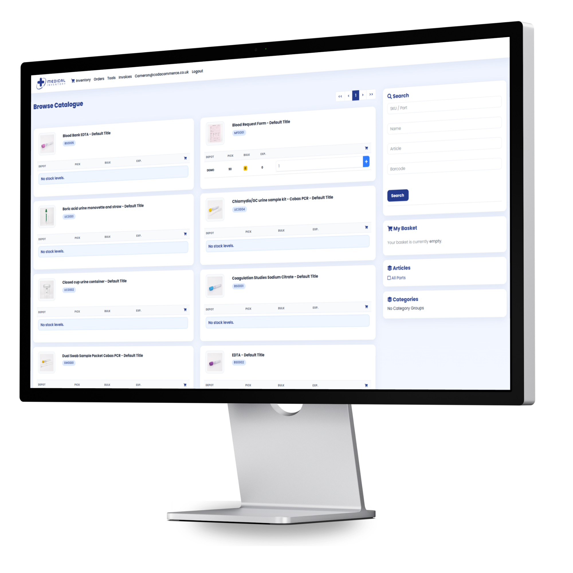 Coda healthcare logistics feature preview
